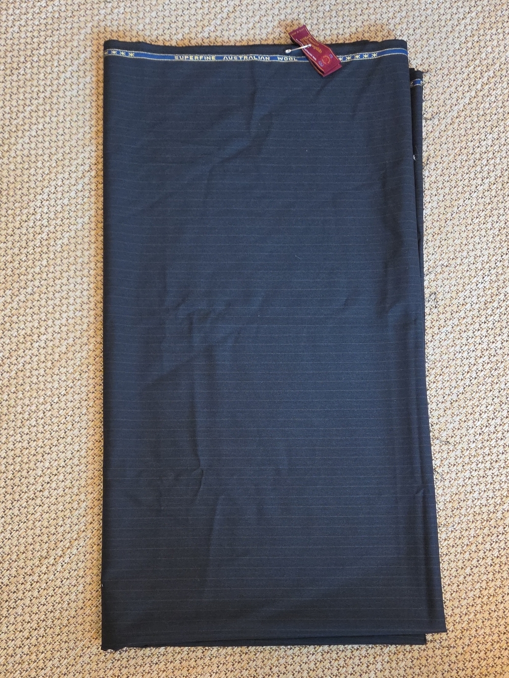 Ermenegildo Zegna Trofeo Superfine Australian Wool Pinstripe Fabric